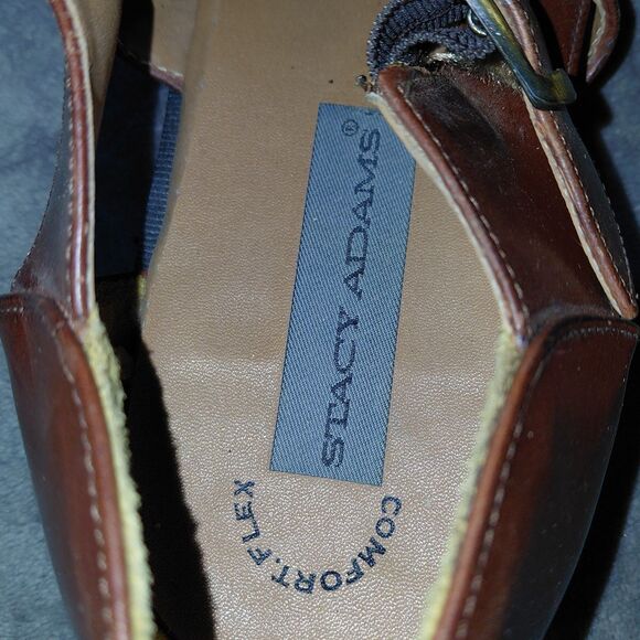 Stacy Adams Huaraches Fisherman Sandal Shoes Mens 11M Brown Comfort Flex Leather - Picture 10 of 13